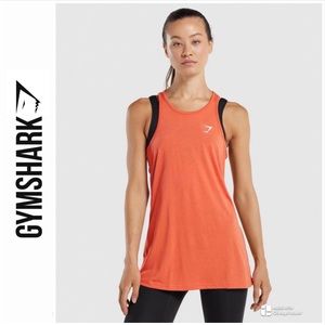 NEW Gymshark Training Oversized Vest, Racerback Tank Top. Burnt Orange, Small